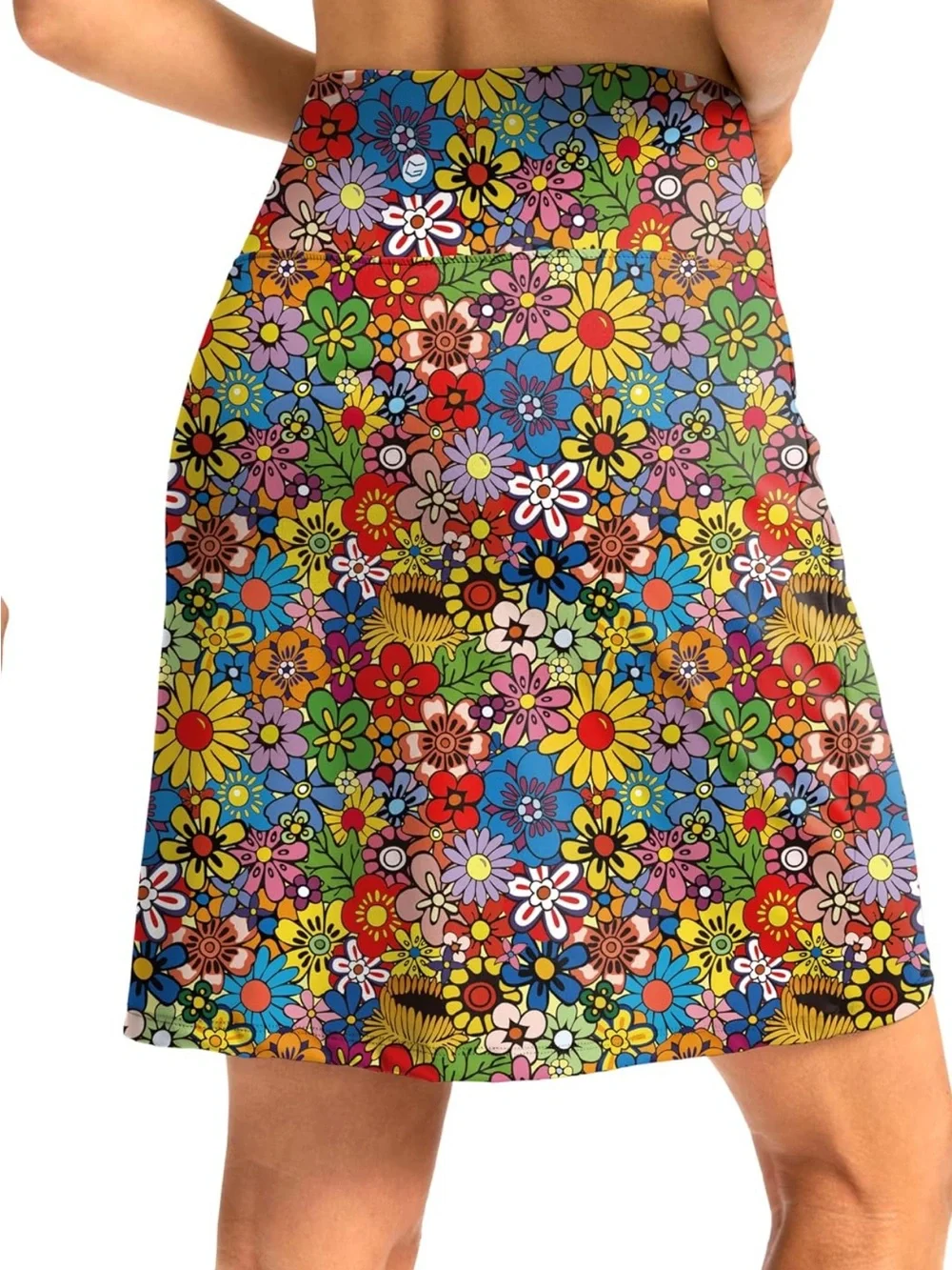 Skorts for Women with Pockets High Waisted Tennis Golf Knee Length 18